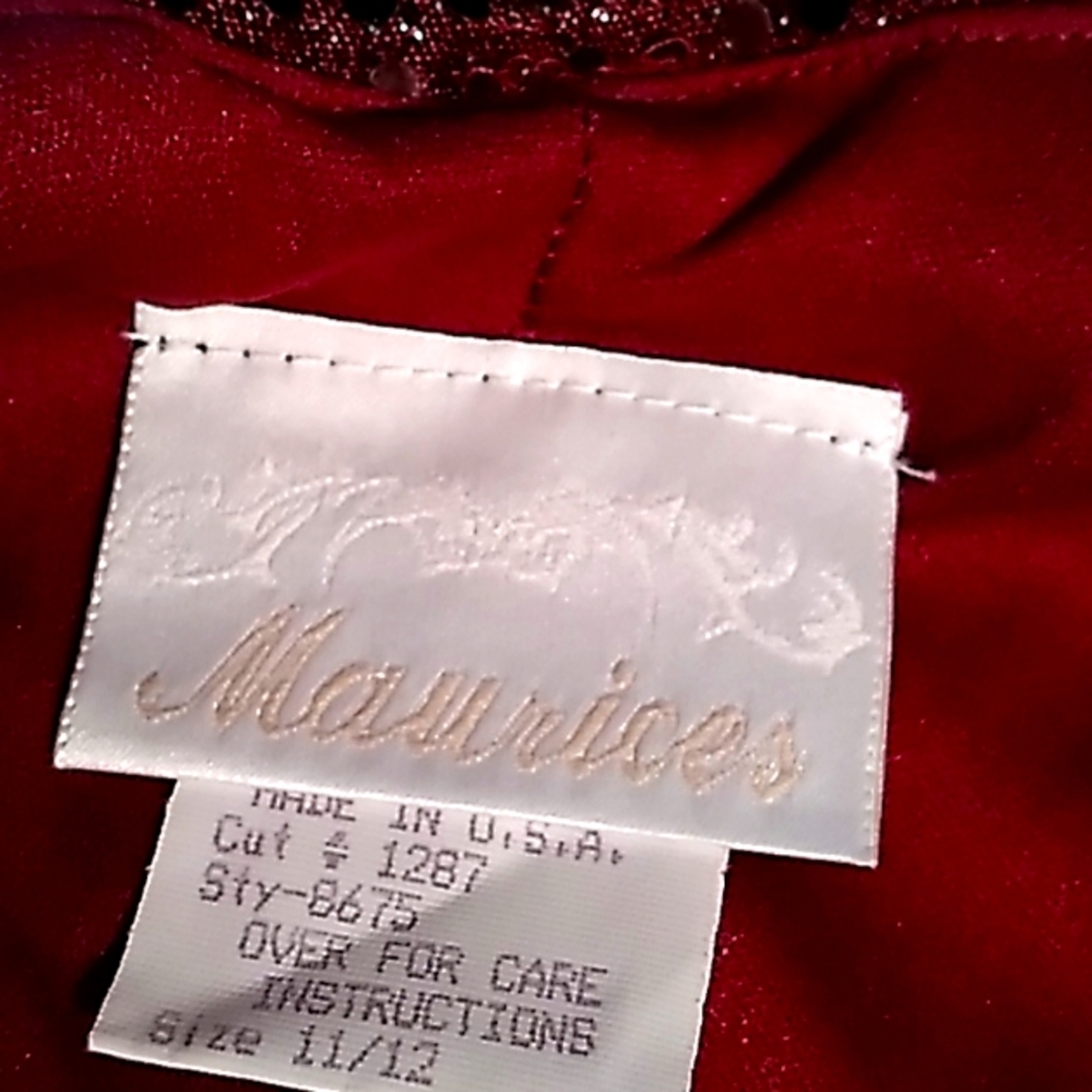 Burgundy color sequin cocktail dress